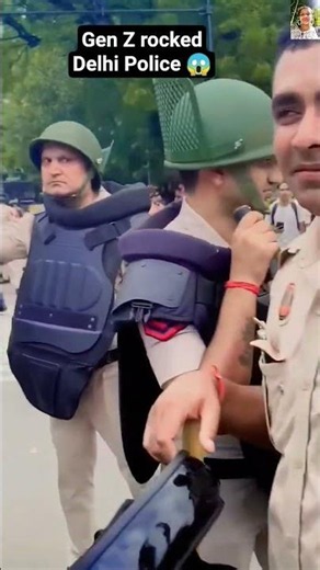 Gen Z rocked, Delhi Police Shocked 😱 #ytshorts #genz #shortfeed #delhi #delhipolice #officalvideo