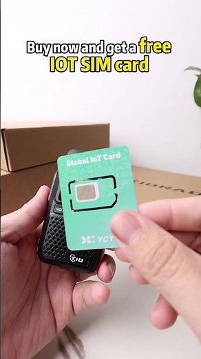 TD-M13 4G PoC radio: Global coverage+free SIM card + free 12 months data fee!