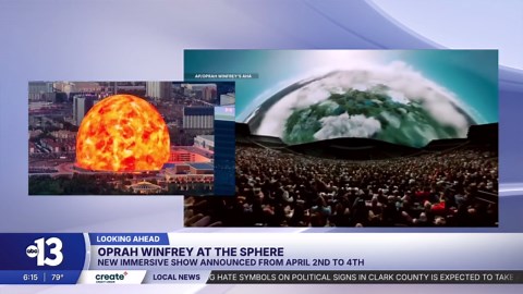 Oprah to headline immersive experience at Las Vegas Sphere in April 2027