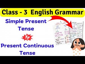 Simple Present Tense Class 3 | Present Continuous Tense | Class 3 English Grammar | Grade 3 Tenses