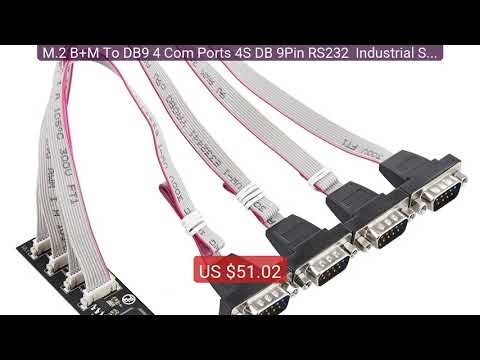 M.2 B+M To DB9 4 Com Ports 4S DB 9Pin RS232 Industrial Serial Por... — Best Deal 2026 | Shop Now!