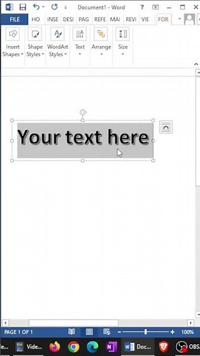 WordArt in WORD | How to write text as WordArt in MS WORD #msword #wordart