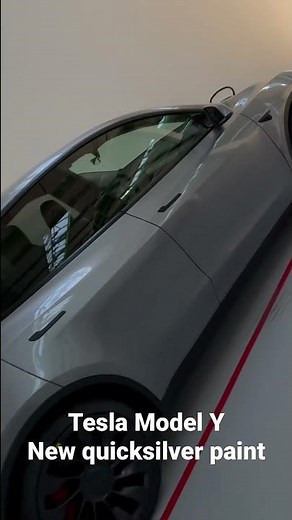 New Tesla quicksilver paint!