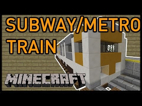 [Vanilla Minecraft] Moving SUBWAY/METRO TRAIN!
