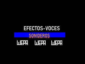SAMPLERS SONIDEROS VOCES Y EFECTOS / CUMBIA WEPA