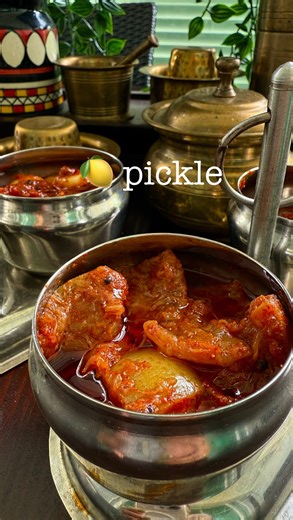 🔥 Homemade Pickle Powder Recipe. How to store pickles fresh for a long time, Tips & secrets for tasty pickling. The meals will not be complete without pickles. I use to make all types of pickles, and they stays good for a year too. Some secrets that Amma used to follow for perfect pickling, and I will share with you all today. 📝Pickle Powder Recipe: 20 Kashmiri chilies, 2 tbsp mustard powder, 2 tbsp fenugreek seeds, 1 tsp hing, roast them on a low flame and powder them. Store in an airtight co