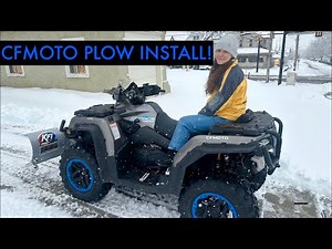Unboxing and Installing KFI-Pro Snow Plow for CFMoto CFORCE 1000/800cc