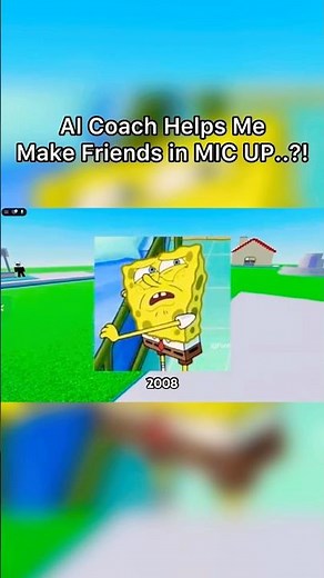 An AI COACH Helped Me Make FRIENDS on MIC UP VC in Roblox..?! 😭 #roblox #memes #funny #robloxmicup