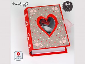 Love Book Box SVG. 3D Love Book SVG Cutting File. Valentine's Day Box With Heart Gift Box Template. DIY Candy Box for Valentine's Day. - Etsy