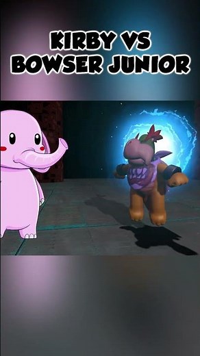 KIRBY VS BOWSER JUNIOR #shorts #kirby