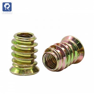 [Hot Item] Carbon Steel Left-Threaded Hex Nut Furniture Embedded Wood Nut, Reverse Thread Into The Hex Nut Fastener Connector