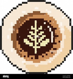 8 bit coffee cup icon. Pixel art object. Retro 80s,90s video game graphics Stock Vector Image & Art - Alamy