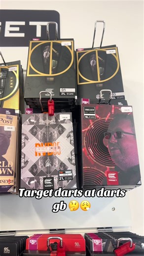 TARGET darts looking unreal at DartsGB 😳🎯 Serious barrels, insane grip patterns, and proper pro-level setups on display 👀 If you’re thinking about upgrading your darts… this might be your sign 👀🔥 Which Target set are you choosing? 👇👇 #fyp #viral #trending @Target Darts @DartsGB
