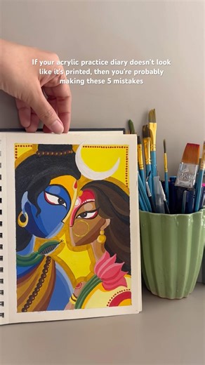 5 Most Common Acrylic Mistakes❌😵#artshorts #tips