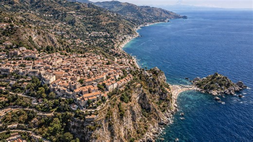 Taormina’s cliffside charm embracing Isola Bella