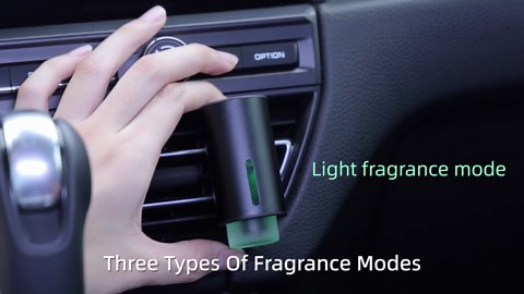 Smart Car Fragrance Car Diffuser Air Freshener Car Air Diffuser 3 Levels Adjustable with LED Light 90 Days Car Fresheners Long Lasting