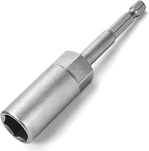 Nut Driver Bits 1/4" Hex Shank Quick Change Socket Nut Impact Driver Adapter 14mm Bit for Impact Driver Manual Screwdriver 1 Pcs