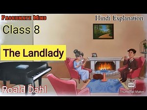 The Landlady Chapter 4 Class 8 English Alive Coursebook Passionate Mind Hindi Explanation RoaldDahl