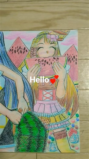 【ハイカロリーなイラスト】watermelonart.スイカのイラスト