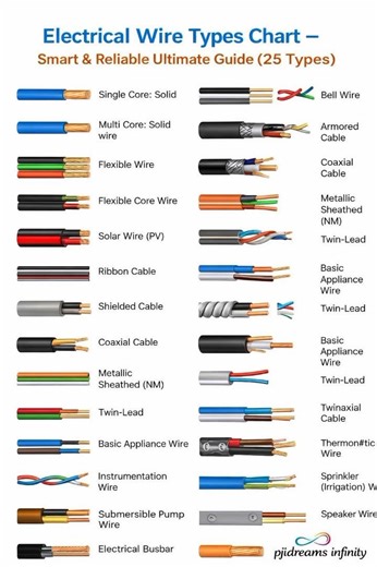 Electrical Wire Types Chart | घर की वायरिंग में कौन-सा वायर सही? | PVC, FR, FRLS, XLPE Full Guide