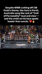 Fans in Perth, Australia made their voices heard — singing “Cult of Personality” loud and clear for CM Punk, refusing to let the moment be interrupted by WWE cutting off the music. 👏 #cmpunk #wwe #wweraw #perth #australia #cultofpersonality | The Kickout Zone