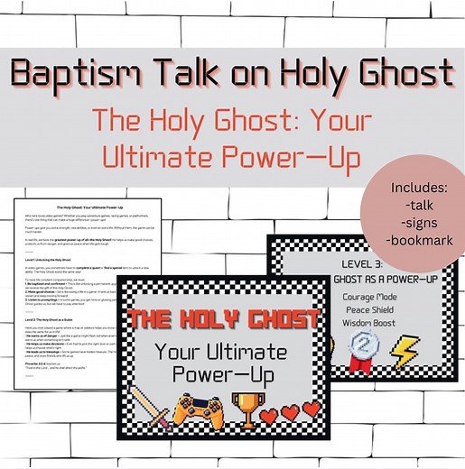 Your Ultimate Power-up | LDS Baptism Talk | Talk on Holy Ghost | Talk, Signs, Handout | Digital Download | Printable | LDS Primary - Etsy