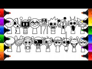 Incredibox Sprunki New Coloring Pages / How to Color All Sprunki Horror Mode Characters / NCS MUSIC