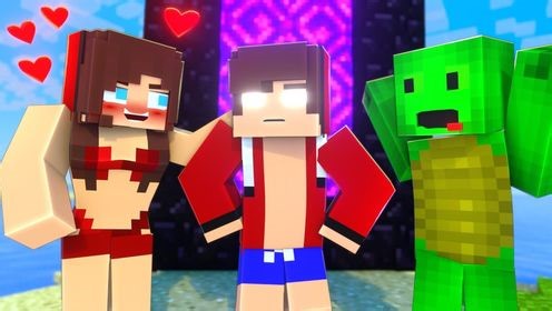 我的世界：杰杰被传送门里冒出来的家伙冒充，竟然整蛊他的伙伴们