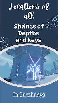 Shrines of Depths in Snezhnaya with locations of keys # #genshinimpact #genshin #snezhnaya