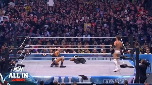 In hindsight, All In 2023 is the funniest show ever because the main event was bullshit like this, the rest of the card mostly sucks outside of 4 matches (including HOOK’s somehow?), it led to one of their biggest stars leaving in a scuffle that was shown on TV 8 months later