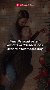 2.7M views · 30K reactions | Feliz Navidad, aunque hoy te extrañe más 懶 . . . #fblifestyle #universodeamor #love #navidad #amordistancia #mensajesdeamor #inspiration | Universo de Amor | Facebook