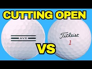 Titleist AVX Cut Open vs PRO V1x Golf Ball! (What’s Inside?)