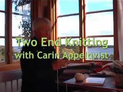 Twined Knitting - Two End Knitting - Tvåändsstickning - Learn with Carin Appelqvist