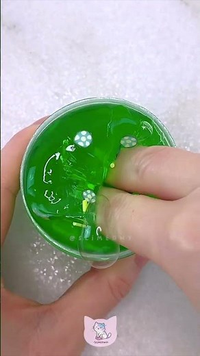 Amazon Slime ASMR 🍈 Melon Taffy a thick clear slime!