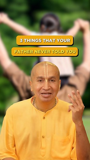 Fathers may not always say the words, but their love speaks louder than anything. They might not say 'I love you,' but you felt it in every gesture, from carrying your school bag to checking on you when you were sick. They might not say 'I’m proud of you,' but you could see it in their quiet actions. Fathers show their love through actions, not words. (Father's Love, Unspoken Bond, Family, Gratitude, Sacred Bond, Hare Krishna, Gauranga Das) | Gauranga Das