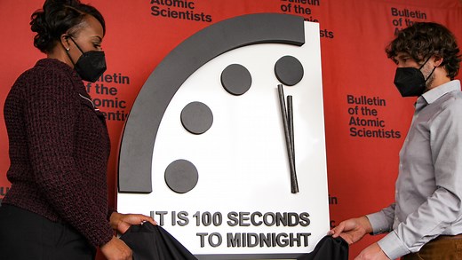 Doomsday Clock remains at 100 seconds to midnight—closest ever to apocalypse