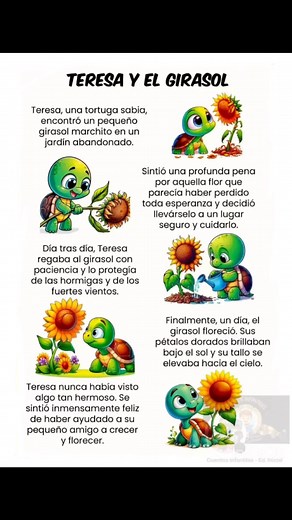 CUENTO INFANTIL: “TERESA Y EL GIRASOL” #mundoinfantil #enfamiliaesmejor #sabado #UnidosParaTransformar | Cuentos Infantiles - Ed. Inicial