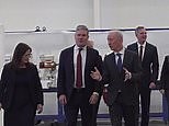 Keir Starmer tours Spirit AeroSystems plant in Belfast