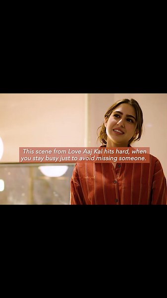 This scene from Love Aaj Kal hits hard, when you stay busy just to avoid missing someone #loveaajkal