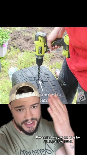 How To Get Water Of Of An Old Tire 🤔 | IdkSterling