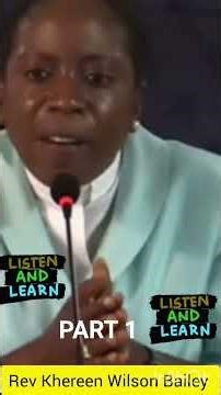 Rev KHEREEN WILSON BAILEY Keswick Convention #ochoriosjamaica