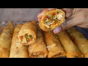 Chicken Spring Roll | Home Made Chicken Spring Roll | By Sana Ki Recipes