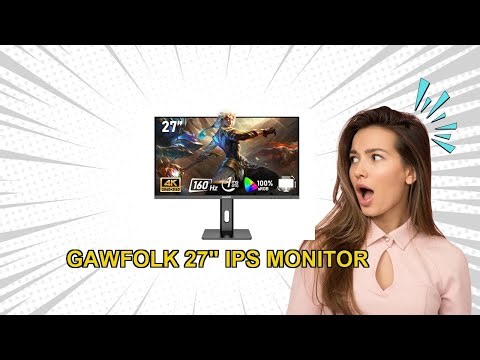Gawfolk 27" 4K Gaming Monitor Review 160Hz FreeSync Adjustable Stand