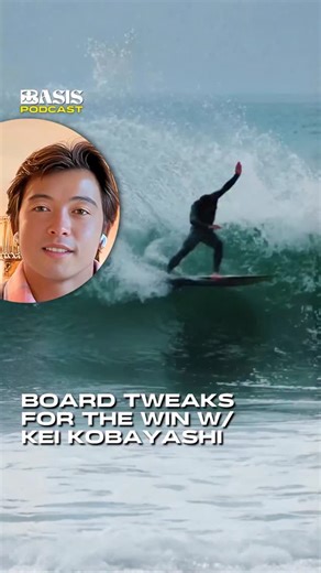 @gosurfbasis on Instagram: "@kei_kobayashi was riding boards that were too long and too thick. He talks about how just a few board tweaks led to better surfing and more wins. Comment POD for the full podcast episode! 🏄🏻‍♂️🏄🏻‍♀️ In this episode of the Basis Surf podcast, Kei Kobayashi shares what helped him level up his competitive surfing over the past year. He talks about how having a clear and positive mindset played a big role in his results. Kei also breaks down his technique—especially 
