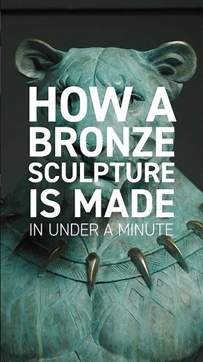 How A Bronze Sculpture is Made (in Under A Minute!) ⏱️ #shorts #sculpture #art #bronzesculpture