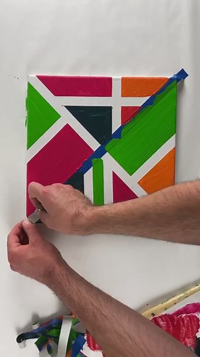 Creating a Colorful Abstract Painting Step-by-Step
