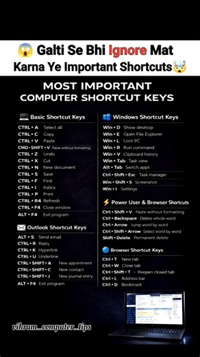 99% लोग नहीं जानते ये Computer Shortcuts 😳#shorts