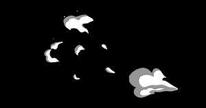 3 Step Continuous Smoke 2d Cartoon FX 4K Elements with glow effect and with out glow effect. 4K resolution with Alpha channel. Easy to use, Drop .mov files into your project.