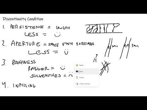 Rock Mechanics: Scoring Discontinuity Condition (RMR)