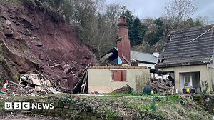 Hoarwithy family 'lucky' to be out when landslip hit